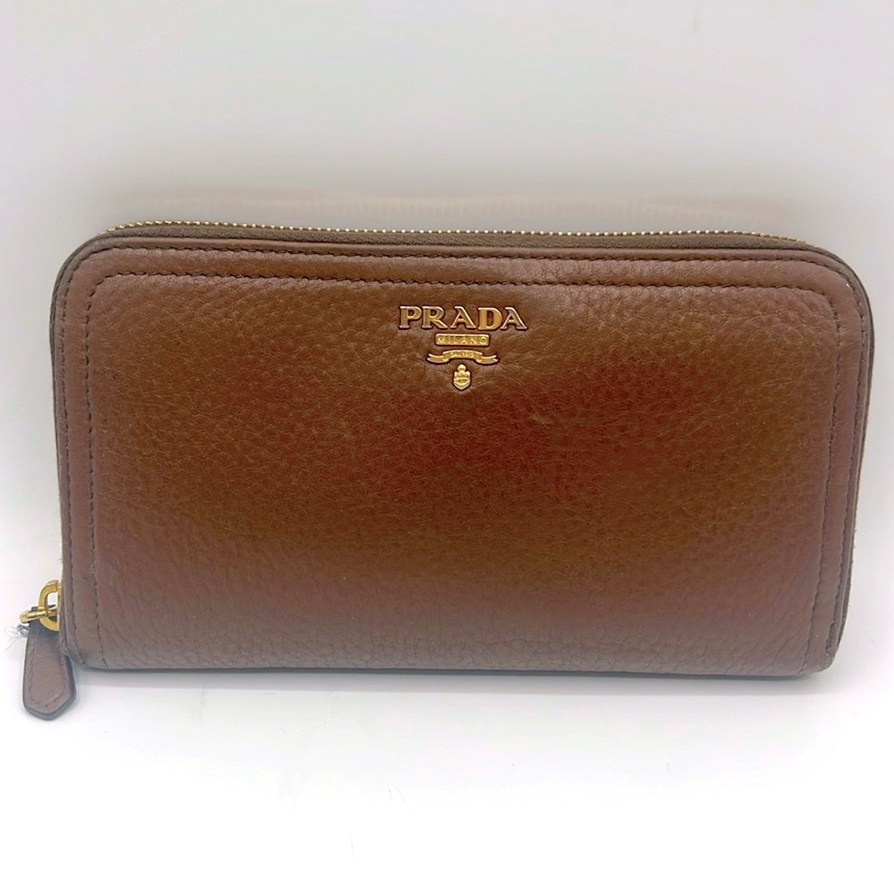 Prada Zip Around Continental Wallet